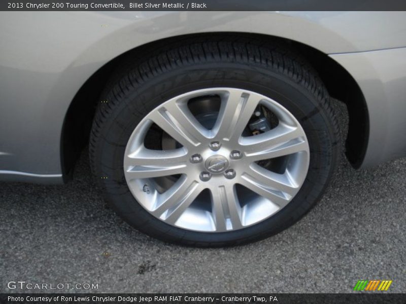 Billet Silver Metallic / Black 2013 Chrysler 200 Touring Convertible