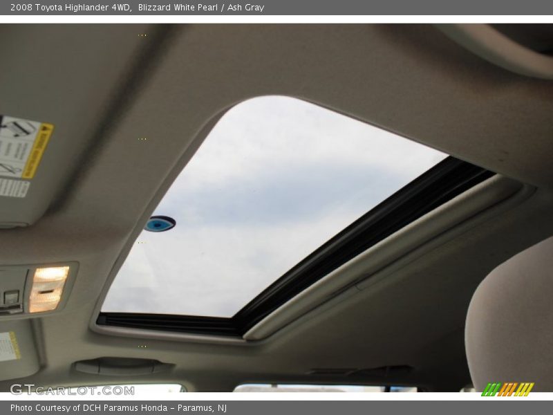 Blizzard White Pearl / Ash Gray 2008 Toyota Highlander 4WD