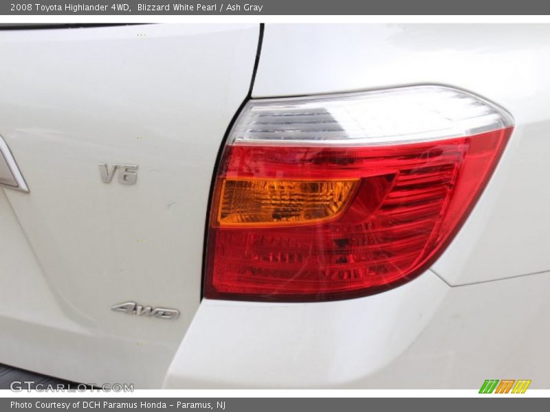 Blizzard White Pearl / Ash Gray 2008 Toyota Highlander 4WD