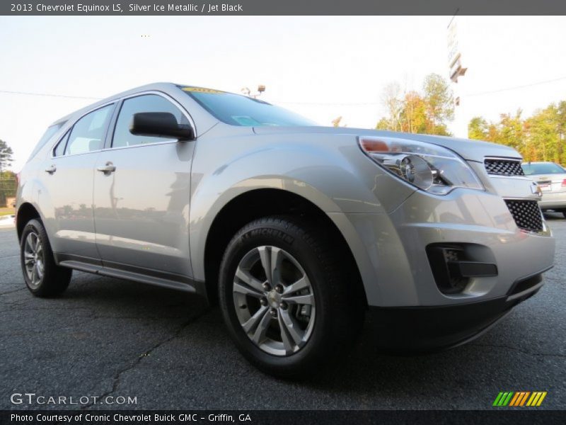 Silver Ice Metallic / Jet Black 2013 Chevrolet Equinox LS
