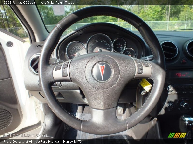 Ivory White / Light Taupe 2008 Pontiac G6 Sedan