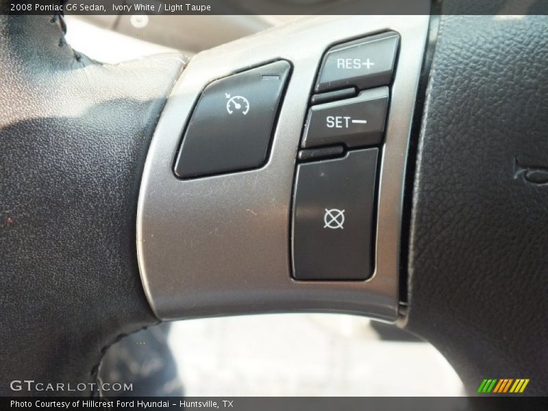Ivory White / Light Taupe 2008 Pontiac G6 Sedan
