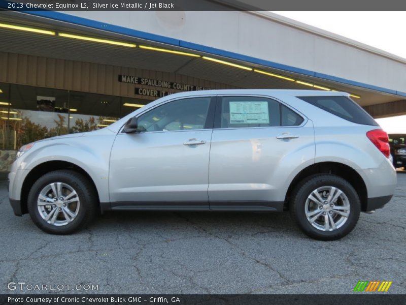 Silver Ice Metallic / Jet Black 2013 Chevrolet Equinox LS