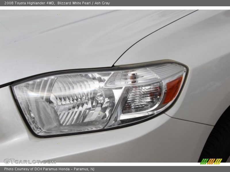 Blizzard White Pearl / Ash Gray 2008 Toyota Highlander 4WD