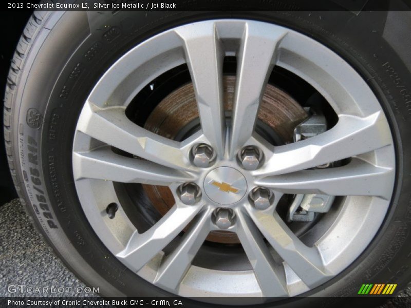 Silver Ice Metallic / Jet Black 2013 Chevrolet Equinox LS