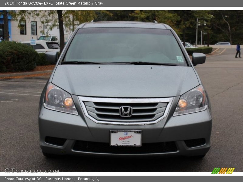 Slate Green Metallic / Gray 2010 Honda Odyssey EX-L