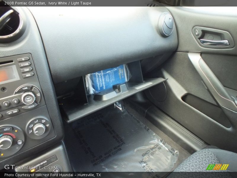 Ivory White / Light Taupe 2008 Pontiac G6 Sedan