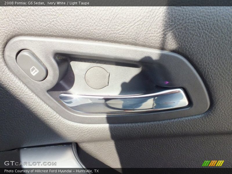 Ivory White / Light Taupe 2008 Pontiac G6 Sedan