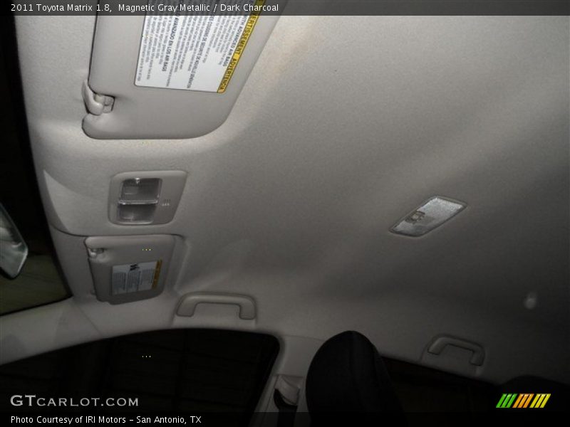 Magnetic Gray Metallic / Dark Charcoal 2011 Toyota Matrix 1.8