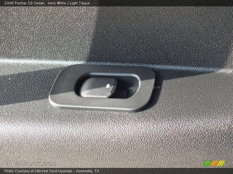 Ivory White / Light Taupe 2008 Pontiac G6 Sedan