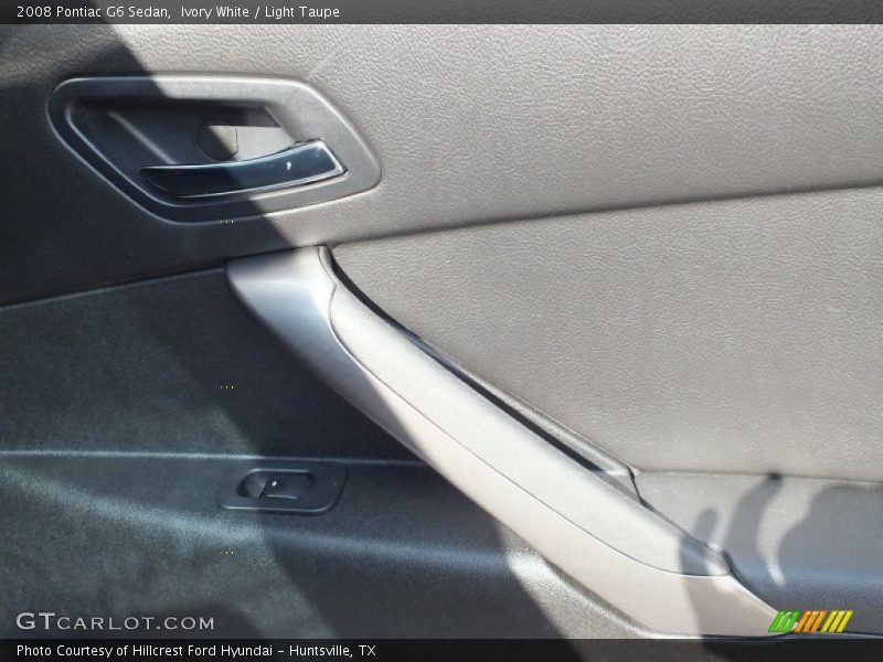 Ivory White / Light Taupe 2008 Pontiac G6 Sedan