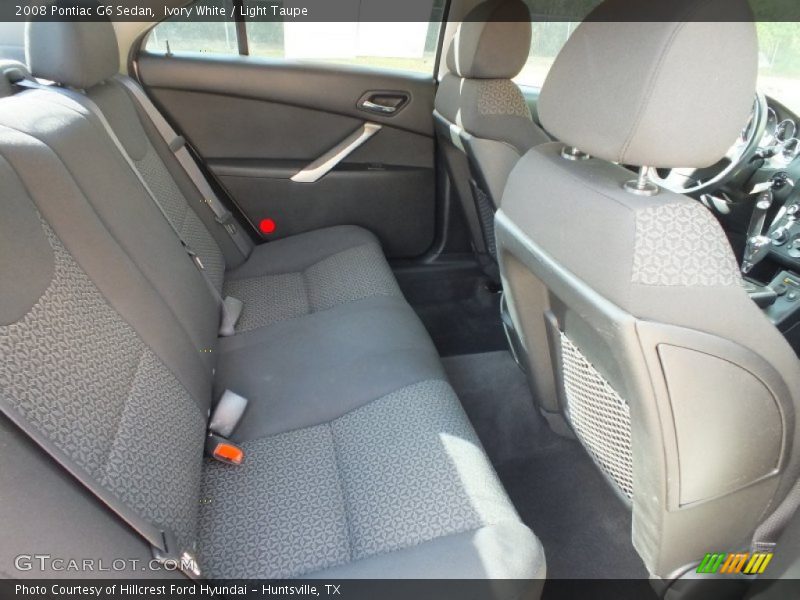 Ivory White / Light Taupe 2008 Pontiac G6 Sedan