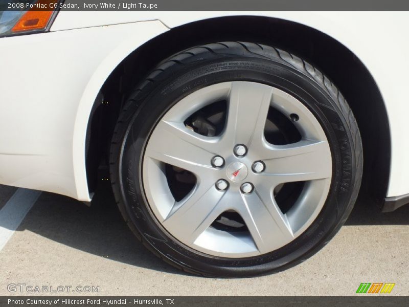 Ivory White / Light Taupe 2008 Pontiac G6 Sedan