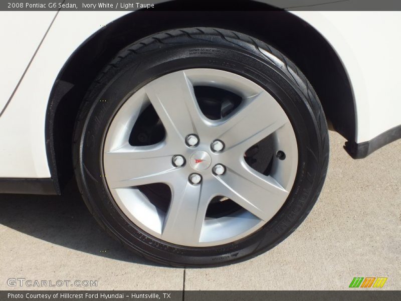 Ivory White / Light Taupe 2008 Pontiac G6 Sedan