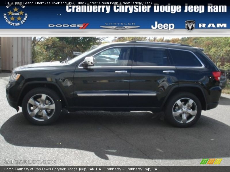 Black Forest Green Pearl / New Saddle/Black 2013 Jeep Grand Cherokee Overland 4x4