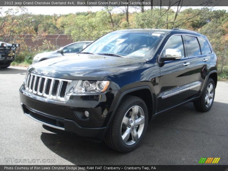 Black Forest Green Pearl / New Saddle/Black 2013 Jeep Grand Cherokee Overland 4x4