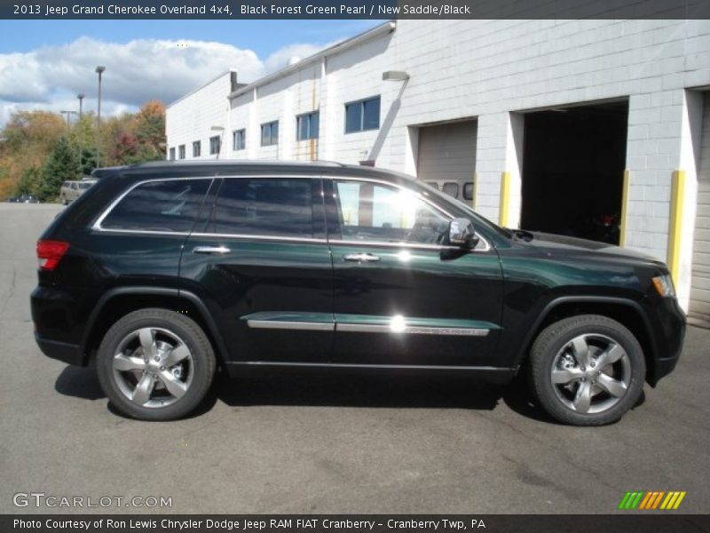 Black Forest Green Pearl / New Saddle/Black 2013 Jeep Grand Cherokee Overland 4x4