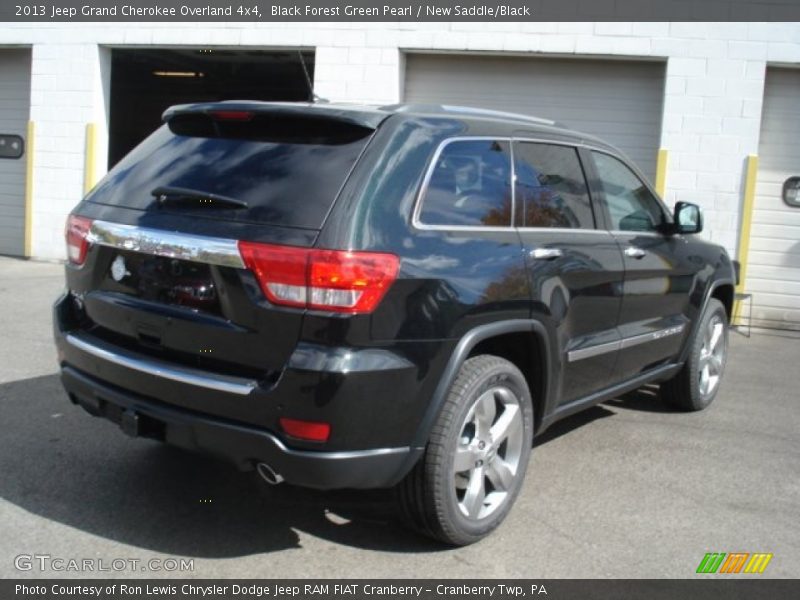 Black Forest Green Pearl / New Saddle/Black 2013 Jeep Grand Cherokee Overland 4x4