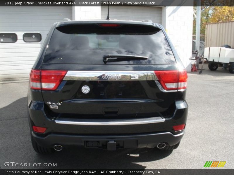 Black Forest Green Pearl / New Saddle/Black 2013 Jeep Grand Cherokee Overland 4x4