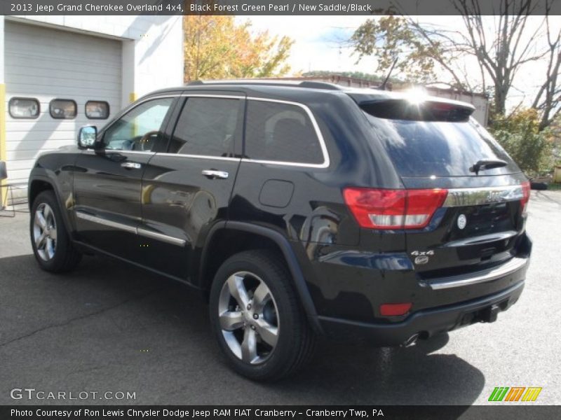 Black Forest Green Pearl / New Saddle/Black 2013 Jeep Grand Cherokee Overland 4x4