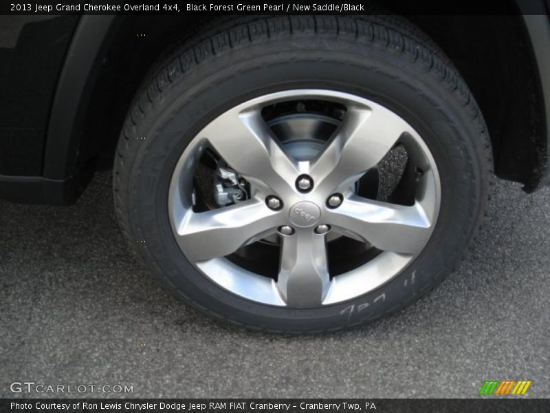 Black Forest Green Pearl / New Saddle/Black 2013 Jeep Grand Cherokee Overland 4x4
