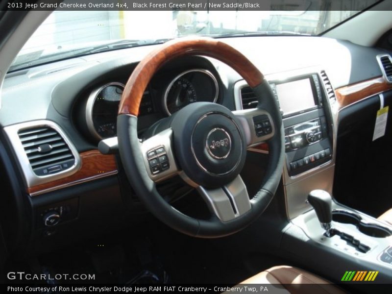 Black Forest Green Pearl / New Saddle/Black 2013 Jeep Grand Cherokee Overland 4x4