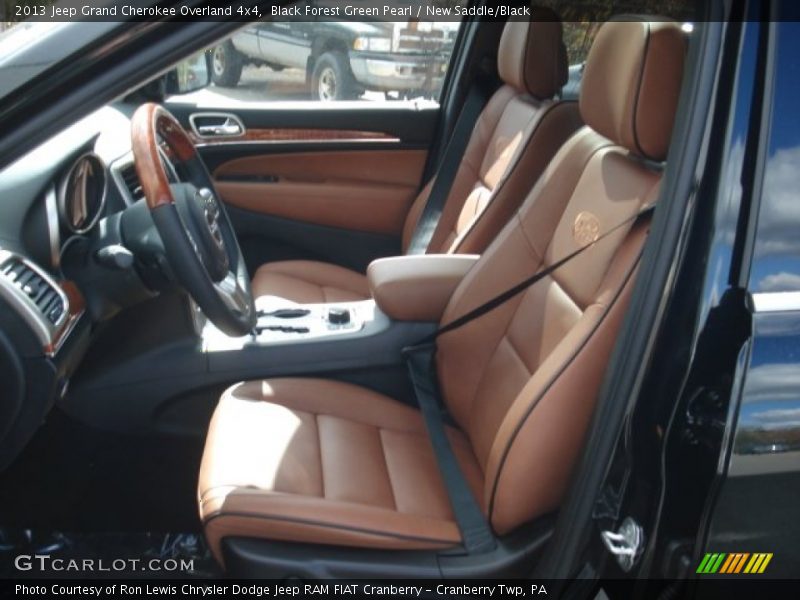 Black Forest Green Pearl / New Saddle/Black 2013 Jeep Grand Cherokee Overland 4x4