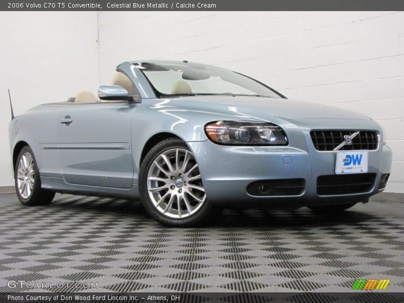 Celestial Blue Metallic / Calcite Cream 2006 Volvo C70 T5 Convertible