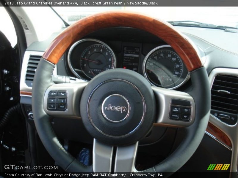 Black Forest Green Pearl / New Saddle/Black 2013 Jeep Grand Cherokee Overland 4x4