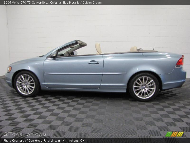 Celestial Blue Metallic / Calcite Cream 2006 Volvo C70 T5 Convertible