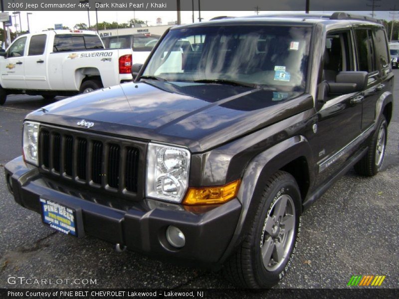 Dark Khaki Pearl / Khaki 2006 Jeep Commander 4x4
