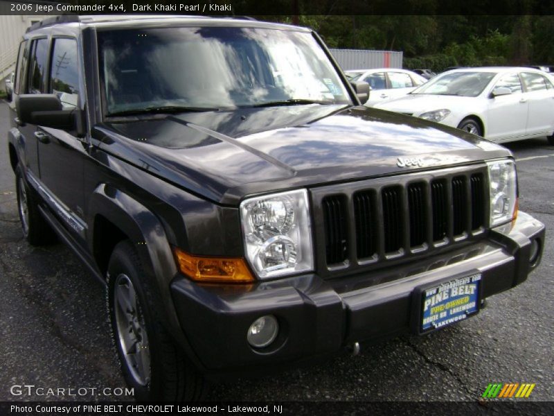 Dark Khaki Pearl / Khaki 2006 Jeep Commander 4x4