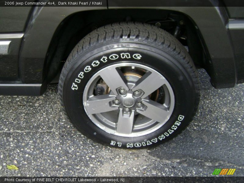 Dark Khaki Pearl / Khaki 2006 Jeep Commander 4x4