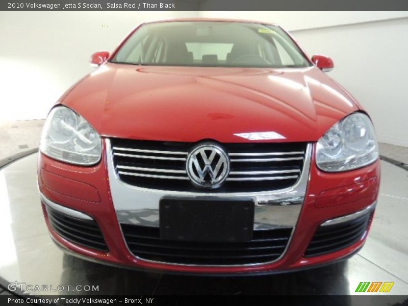 Salsa Red / Titan Black 2010 Volkswagen Jetta S Sedan