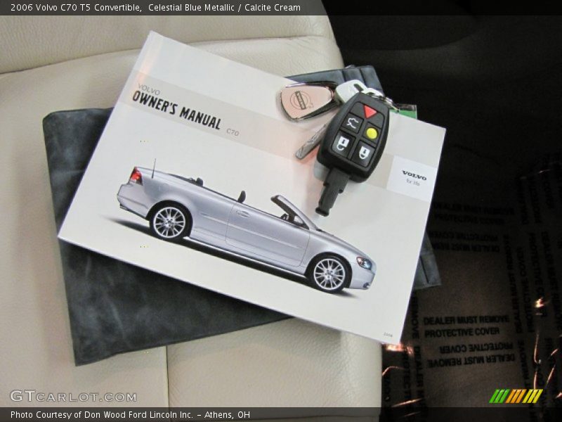 Celestial Blue Metallic / Calcite Cream 2006 Volvo C70 T5 Convertible