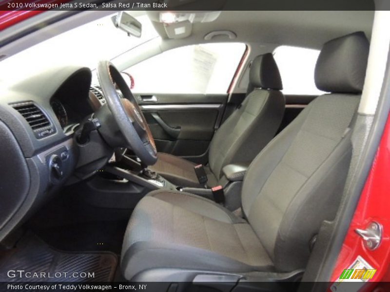 Salsa Red / Titan Black 2010 Volkswagen Jetta S Sedan