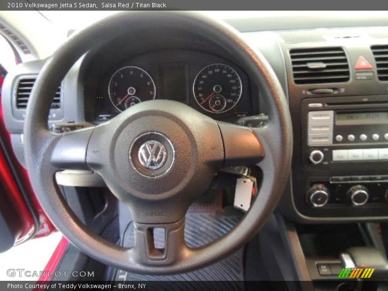 Salsa Red / Titan Black 2010 Volkswagen Jetta S Sedan
