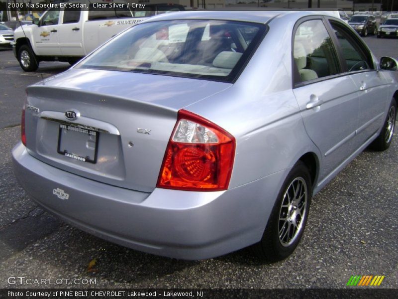 Clear Silver / Gray 2006 Kia Spectra EX Sedan
