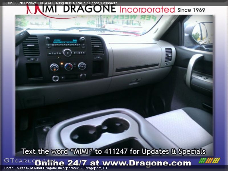 Ming Blue Metallic / Cocoa/Cashmere 2009 Buick Enclave CXL AWD