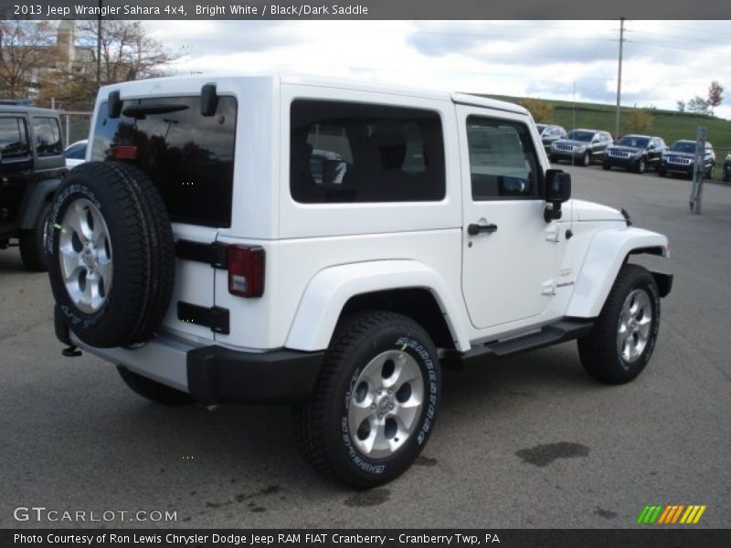 Bright White / Black/Dark Saddle 2013 Jeep Wrangler Sahara 4x4