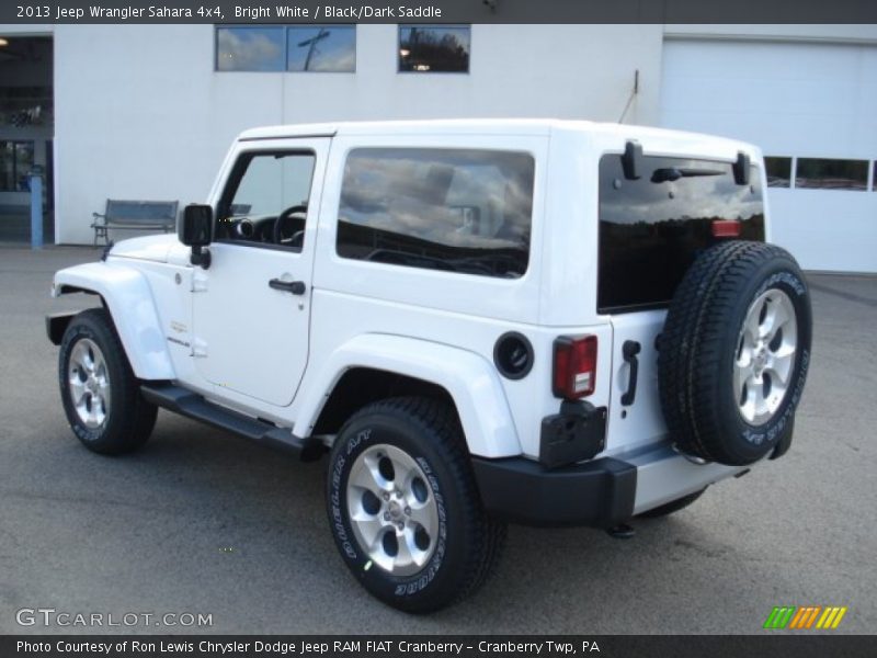 Bright White / Black/Dark Saddle 2013 Jeep Wrangler Sahara 4x4