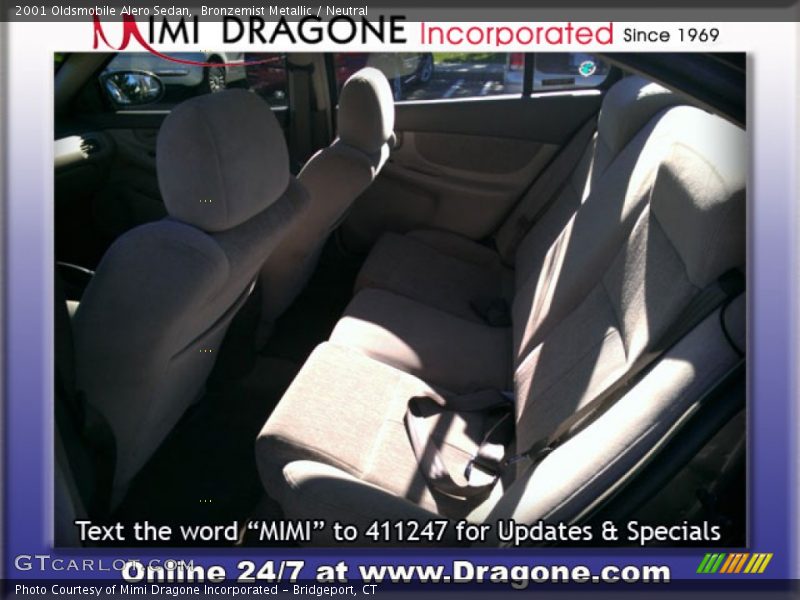 Bronzemist Metallic / Neutral 2001 Oldsmobile Alero Sedan