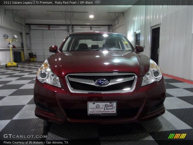 Ruby Red Pearl / Off-Black 2011 Subaru Legacy 2.5i Premium