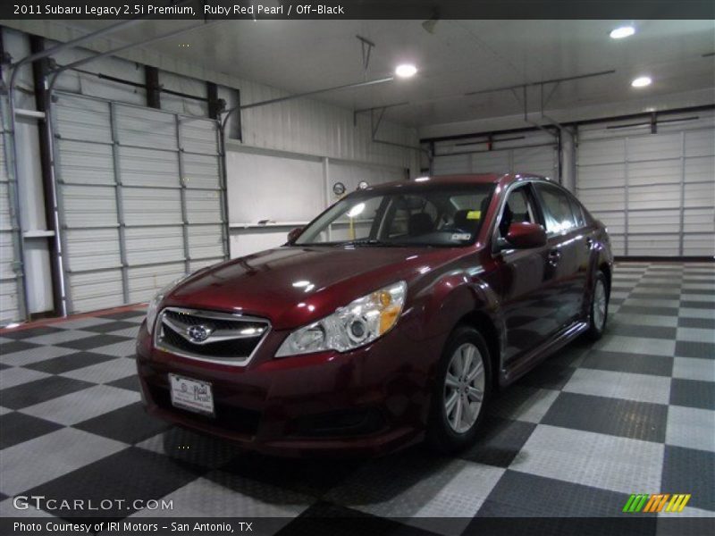 Ruby Red Pearl / Off-Black 2011 Subaru Legacy 2.5i Premium