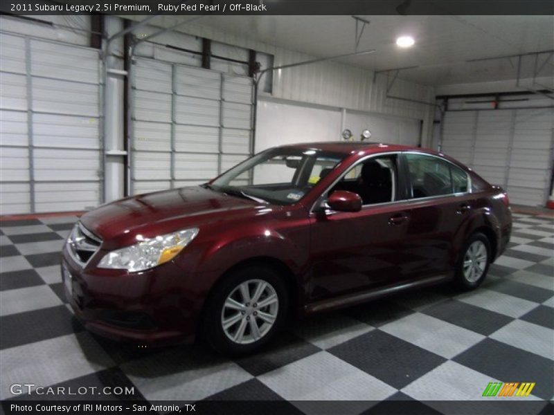 Ruby Red Pearl / Off-Black 2011 Subaru Legacy 2.5i Premium