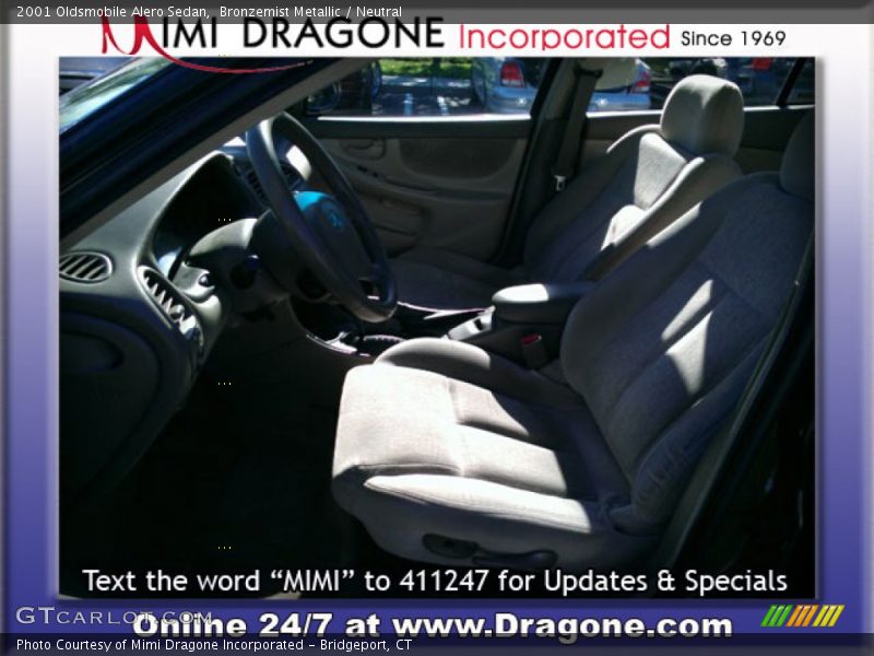 Bronzemist Metallic / Neutral 2001 Oldsmobile Alero Sedan