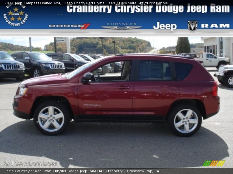 Deep Cherry Red Crystal Pearl / Dark Slate Gray/Light Pebble 2013 Jeep Compass Limited 4x4