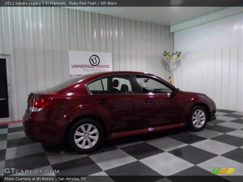 Ruby Red Pearl / Off-Black 2011 Subaru Legacy 2.5i Premium