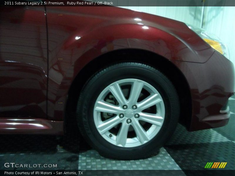 Ruby Red Pearl / Off-Black 2011 Subaru Legacy 2.5i Premium