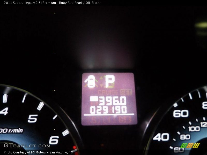 Ruby Red Pearl / Off-Black 2011 Subaru Legacy 2.5i Premium